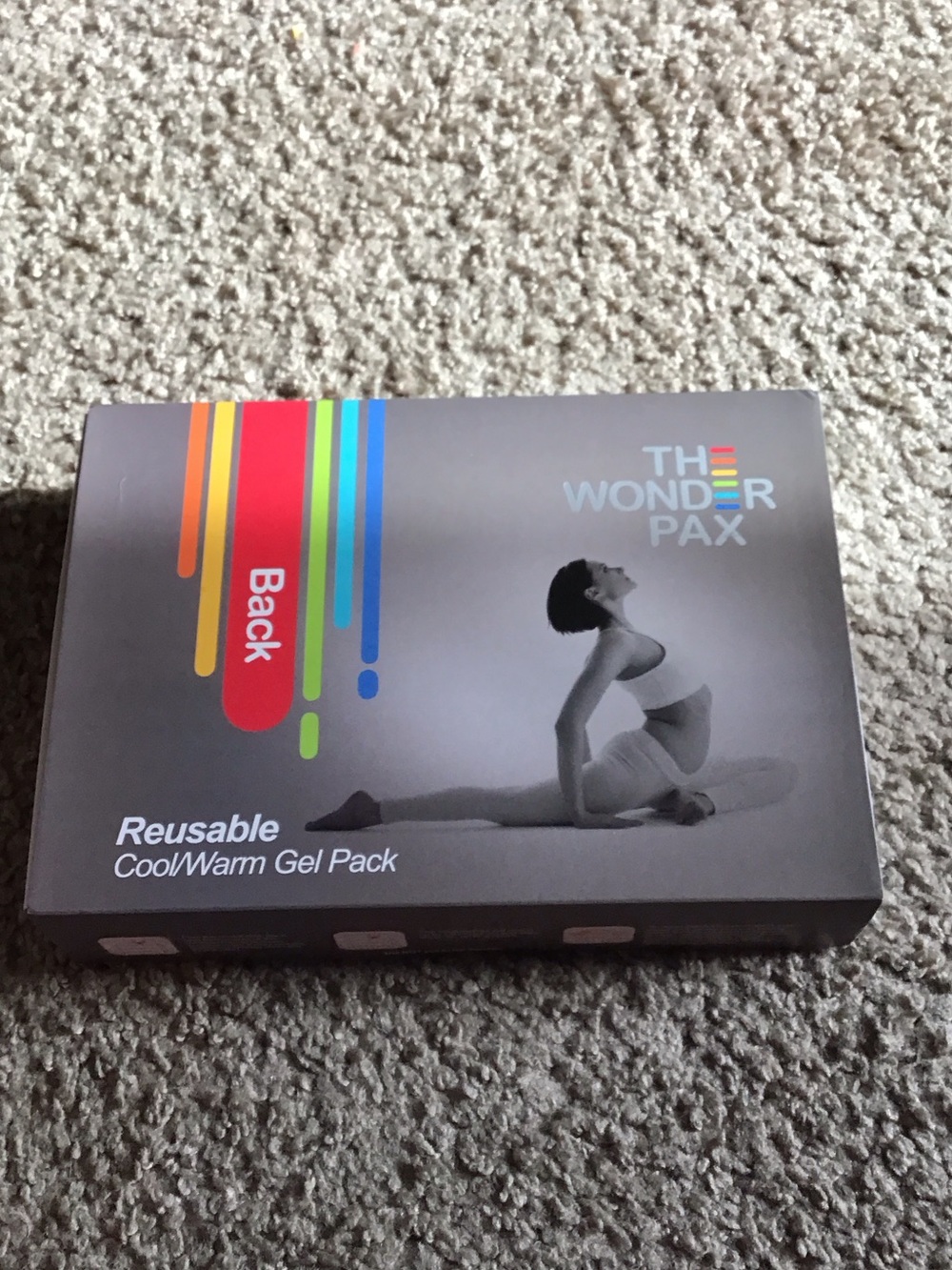 Reusable Cool/Warm Gel Pack - Back (Gray)